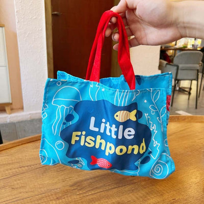 🏆Toddler Cloth Fishing Toy Set with Stacking Cups