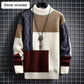 🔥Men's jumper with vintage colour blocks