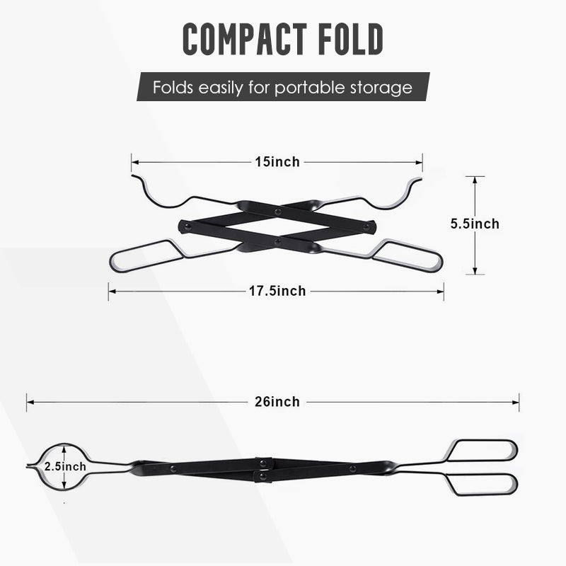 🔥Limited time promotion 50%OFF🔥Durable & Foldable Firewood Tongs