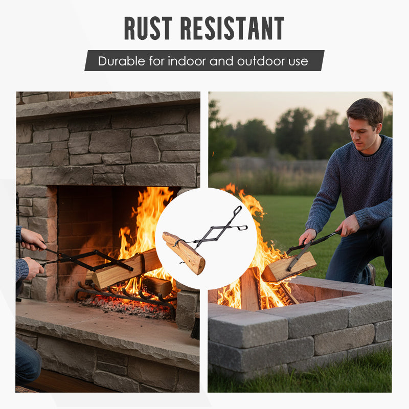 🔥Limited time promotion 50%OFF🔥Durable & Foldable Firewood Tongs