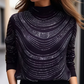 Women’s Graceful Long Sleeve Top With Sequins