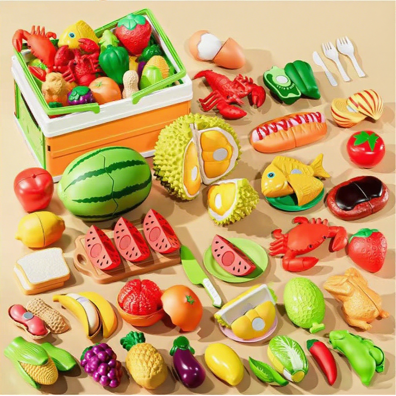 🎁50% OFF Christmas Sale🍎✨【Pretend Cutting Play Food Toys for Kids】✨