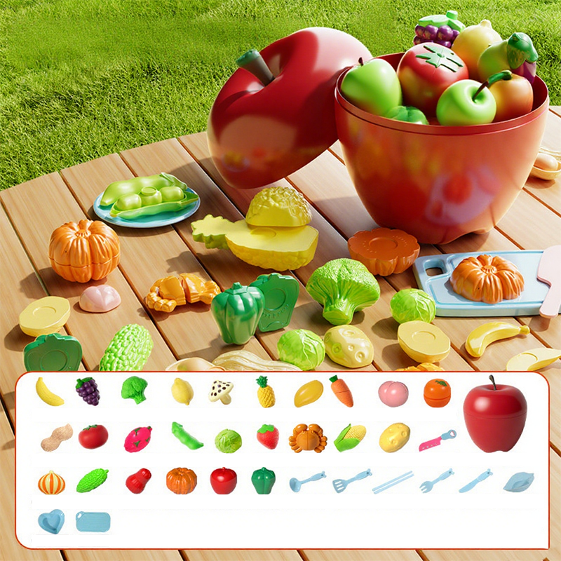 🎁50% OFF Christmas Sale🍎✨【Pretend Cutting Play Food Toys for Kids】✨