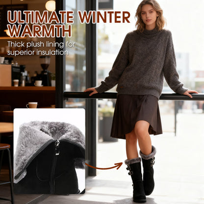 Women's Warm Plush-Lined Mid-Calf Snow Boots