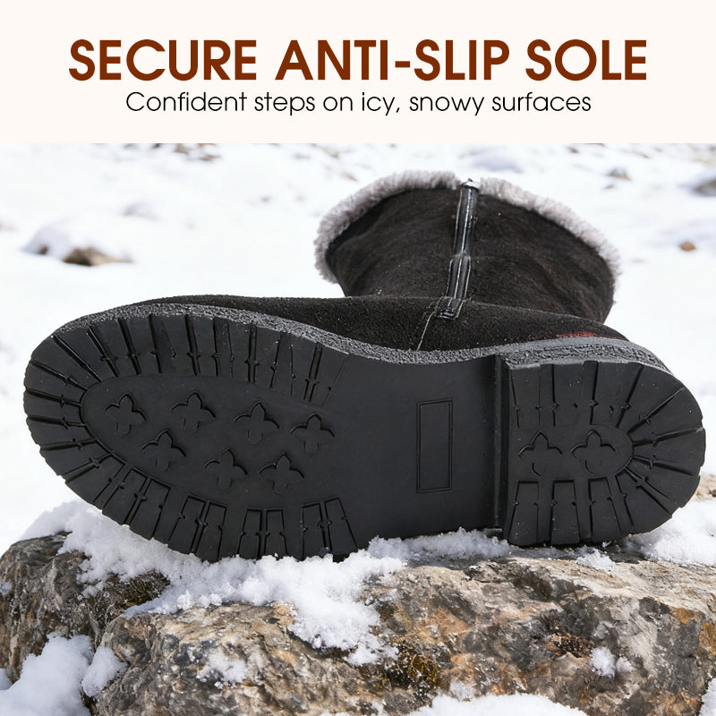 Women's Warm Plush-Lined Mid-Calf Snow Boots