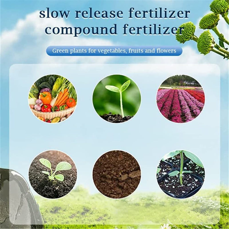 🌿 BUY 2 GET 1 FREE! ✨ All-Purpose Slow-Release Tablet Fertilizer - Balanced Nutrients for Flowers, Vegetables & Potted Plants with 3-Month Feeding 🌱🌸
