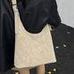 Lightweight Retro Shoulder Tote with Matching Pouch