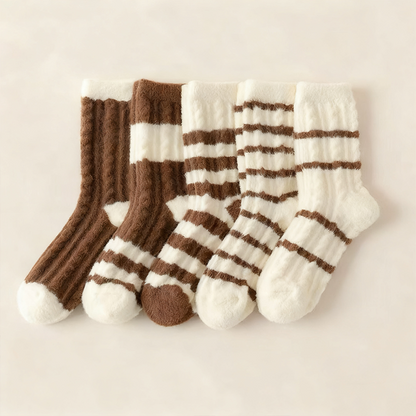 🔥✨Striped & Solid Color Block Casual Socks🧦
