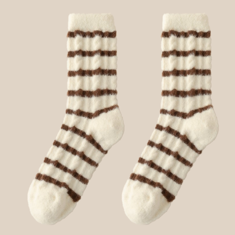 🔥✨Striped & Solid Color Block Casual Socks🧦