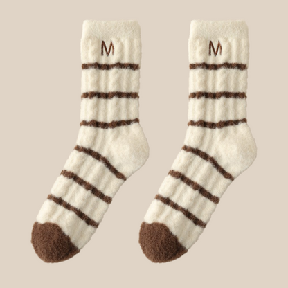 🔥✨Striped & Solid Color Block Casual Socks🧦