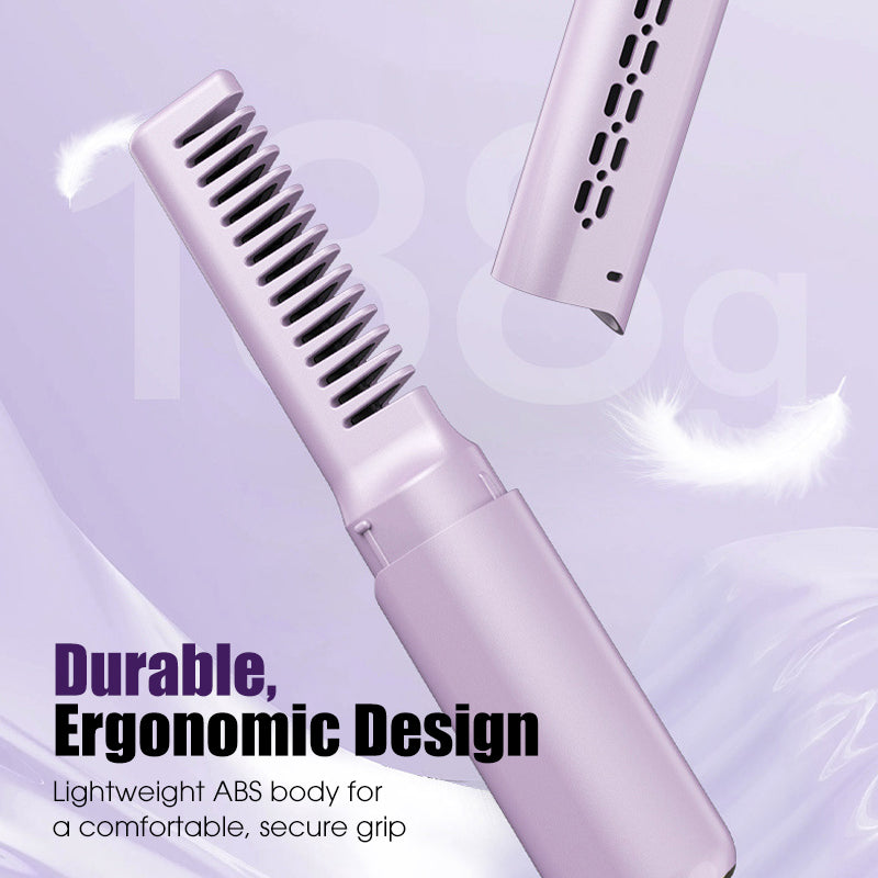 🎄Xmas Sale-Up to 49% OFF💇‍♀️Portable Cordless Hair Straightening Comb(🎁V-Shaped Hair Straightening Comb)