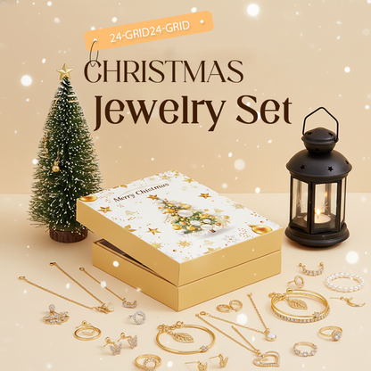 🎁 Christmas Sale 50% OFF!!🔥 24 Days of Surprises — 24-Grid Christmas Jewelry Set
