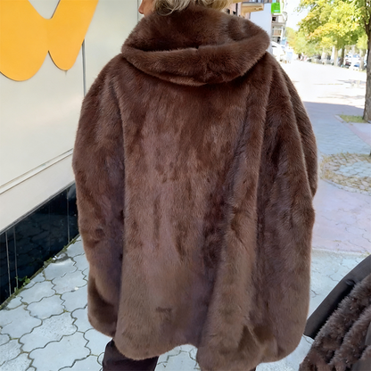 🔥New Arrivals Hot Sale⚡Women's Casual Hooded Zip-Up Plush Coat