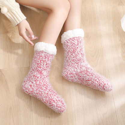 Cozy Lounge Slipper Socks with Grippers