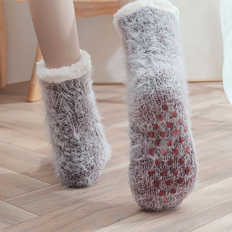 Cozy Lounge Slipper Socks with Grippers