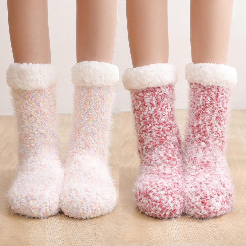 Cozy Lounge Slipper Socks with Grippers