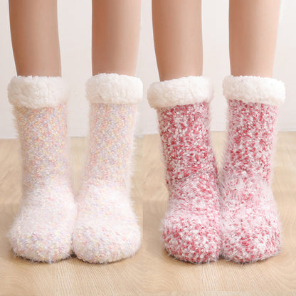 Cozy Lounge Slipper Socks with Grippers