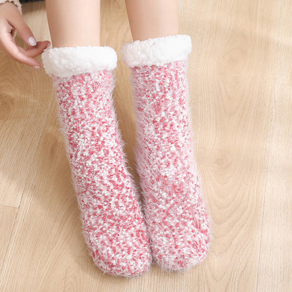 Cozy Lounge Slipper Socks with Grippers