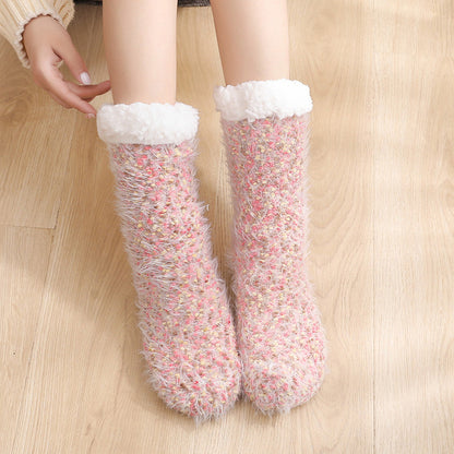 Cozy Lounge Slipper Socks with Grippers