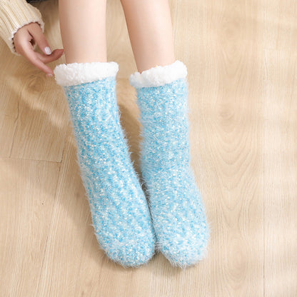 Cozy Lounge Slipper Socks with Grippers