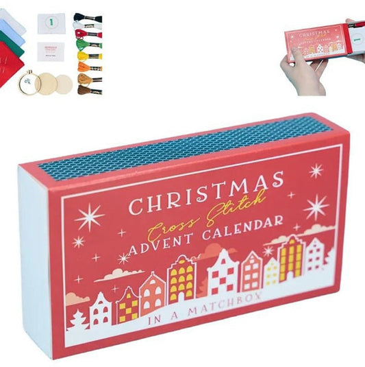 🎁Last Day Discount🎅Christmas Cross Stitch Advent Calendar Kit