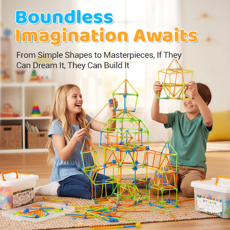 Flexible Straw Constructor Building Toy