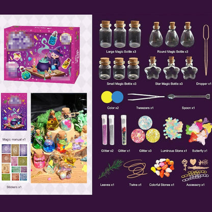 🔥Xmas Sale 50% OFF🎁✨【Magic Potion Making Kit for Kids】✨ -DIY STEM Science Experiments with 12 Bottles & Guided Instructions!🪄