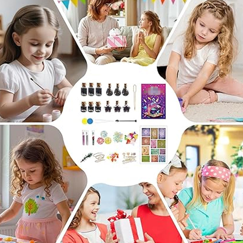 🔥Xmas Sale 50% OFF🎁✨【Magic Potion Making Kit for Kids】✨ -DIY STEM Science Experiments with 12 Bottles & Guided Instructions!🪄