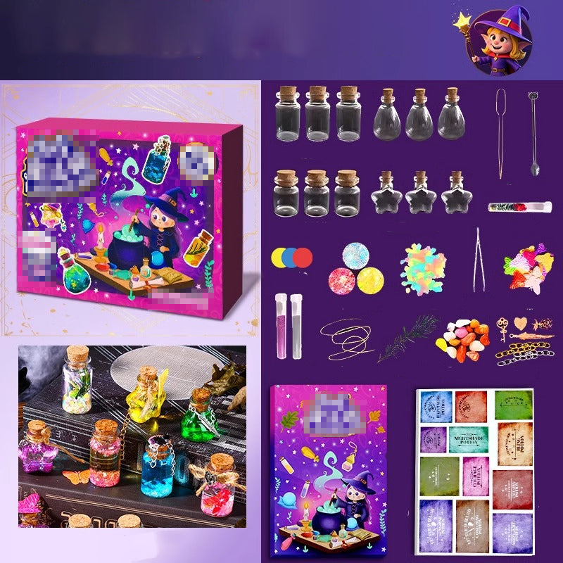 🔥Xmas Sale 50% OFF🎁✨【Magic Potion Making Kit for Kids】✨ -DIY STEM Science Experiments with 12 Bottles & Guided Instructions!🪄