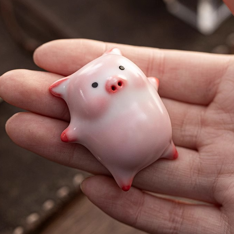 Adorable Bubbling Pig Tea Pet &Tea Cup Set