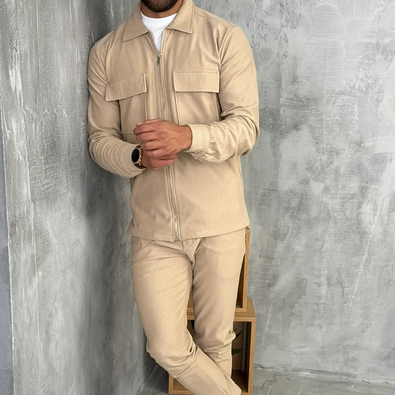 🔥Hot Sale Offers-Men’s Minimalist Jacket & Pants 2-Piece Set【FREE SHIPPING】
