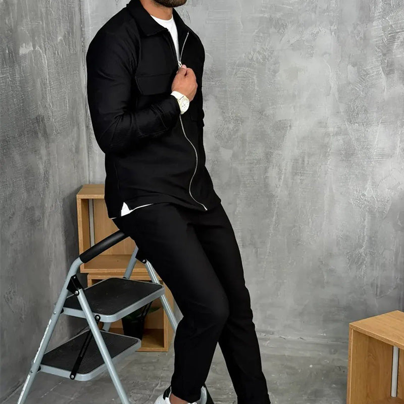 🔥Hot Sale Offers-Men’s Minimalist Jacket & Pants 2-Piece Set【FREE SHIPPING】