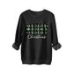 🎄🔥Festive Letter Print Sweatshirt - Women's Cozy Oversized Crewneck for Christmas & Holiday Season