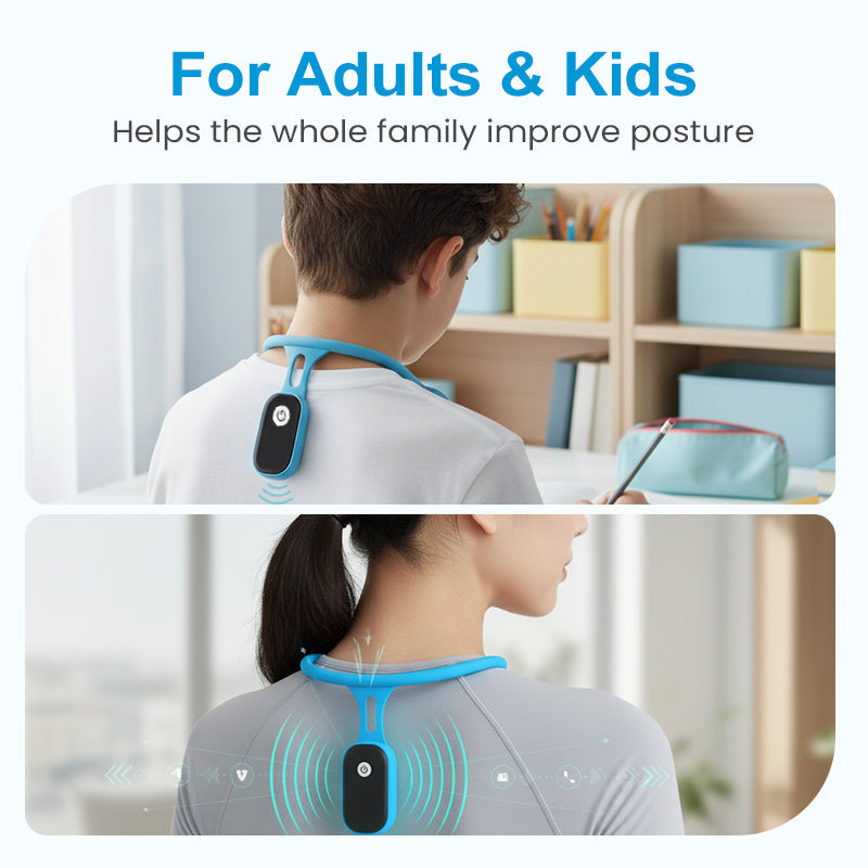 💖🧑‍⚕️Stop Slouching - 👍Smart Posture Trainer with Vibration Alerts & Angle Sensor for Kids and Adults!