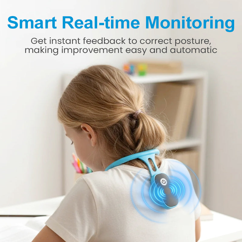 💖🧑‍⚕️Stop Slouching - 👍Smart Posture Trainer with Vibration Alerts & Angle Sensor for Kids and Adults!