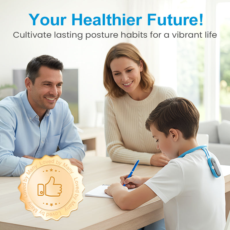 💖🧑‍⚕️Stop Slouching - 👍Smart Posture Trainer with Vibration Alerts & Angle Sensor for Kids and Adults!