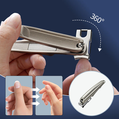 💎【The Effortless Nail Clipper】✨360° Swivel Head for Easy Left & Right Hand Use - 💖No More Awkward Angles or Struggling