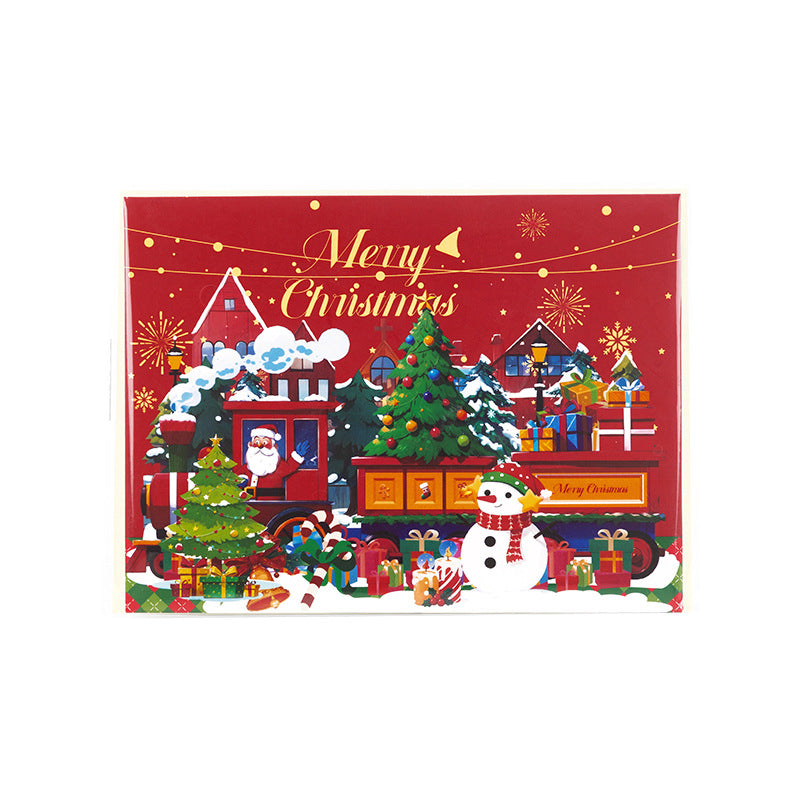 🎄🎁【3D Pop-Up Christmas Card with LED Lights and Music】 - Animated Greeting Card for Holiday Gifting!🌟