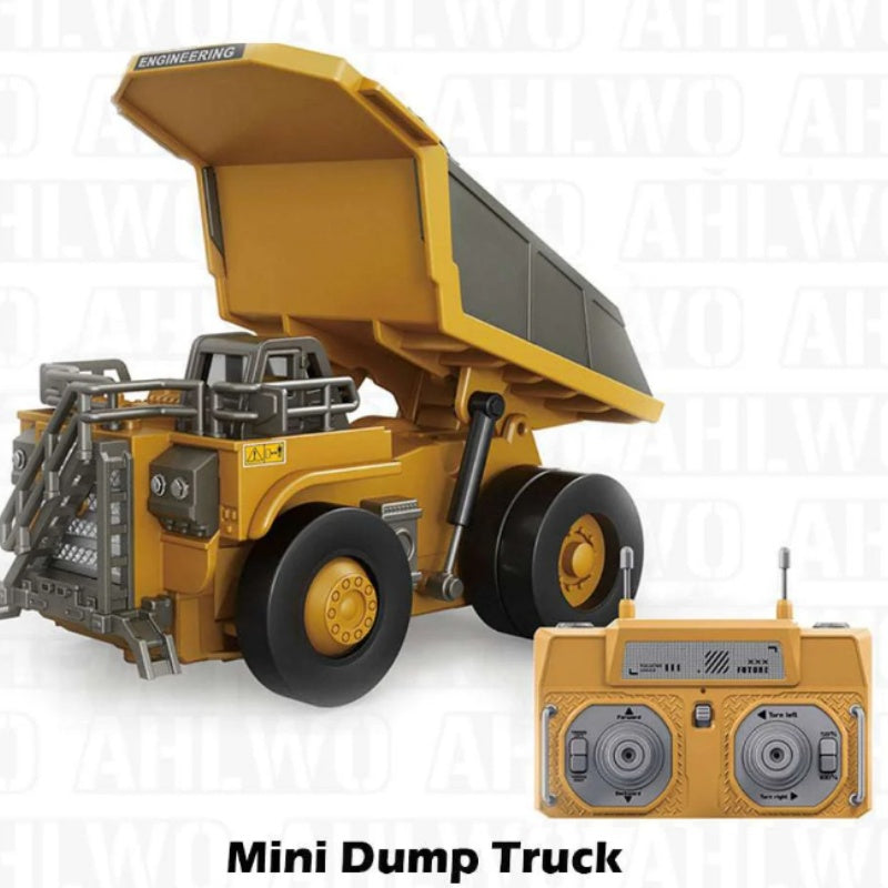 1/64 Mini RC Excavator, Dump Truck & Forklift Toy Set