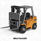 1/64 Mini RC Excavator, Dump Truck & Forklift Toy Set