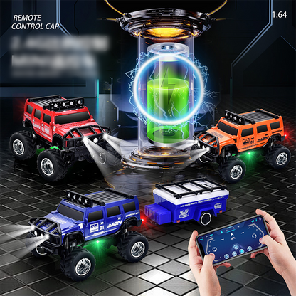 🔋 2025 HOT SALE 50% OFF! ✨【Mini RC Truck with Lights】✨ - 2.4Ghz All-Terrain Remote Control Car for Kids & Adults, Alloy Body!🚗