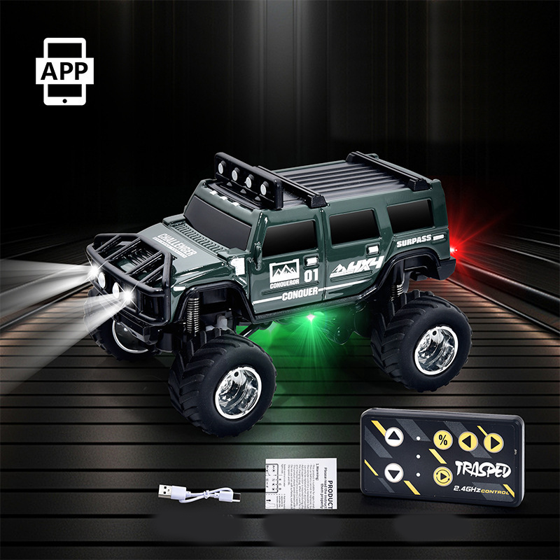 🔋 2025 HOT SALE 50% OFF! ✨【Mini RC Truck with Lights】✨ - 2.4Ghz All-Terrain Remote Control Car for Kids & Adults, Alloy Body!🚗