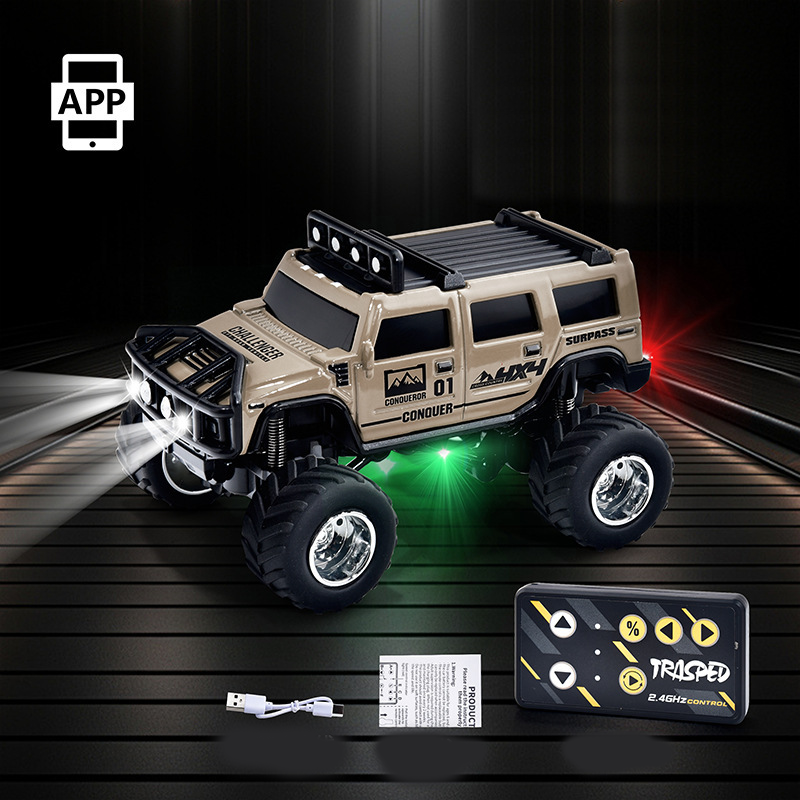 🔋 2025 HOT SALE 50% OFF! ✨【Mini RC Truck with Lights】✨ - 2.4Ghz All-Terrain Remote Control Car for Kids & Adults, Alloy Body!🚗