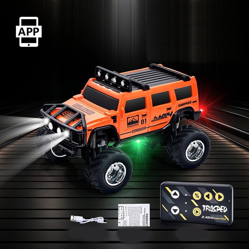 🔋 2025 HOT SALE 50% OFF! ✨【Mini RC Truck with Lights】✨ - 2.4Ghz All-Terrain Remote Control Car for Kids & Adults, Alloy Body!🚗