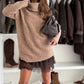 ❄️Hot Sale 50% OFF!!⚡Turtleneck Sweater Mini Dress Set