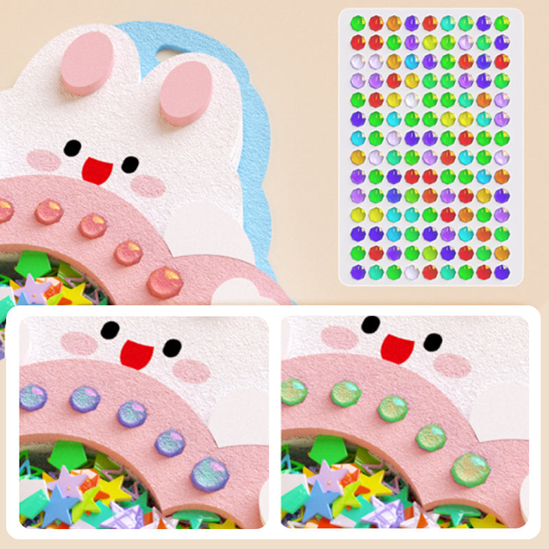 🎄Xmas Sale 50% Off🎁【Sensory Shaker Craft Kit for Kids】- Create 6 Shaking Keychains, Develops Fine Motor Skills No Glue Needed!🌟