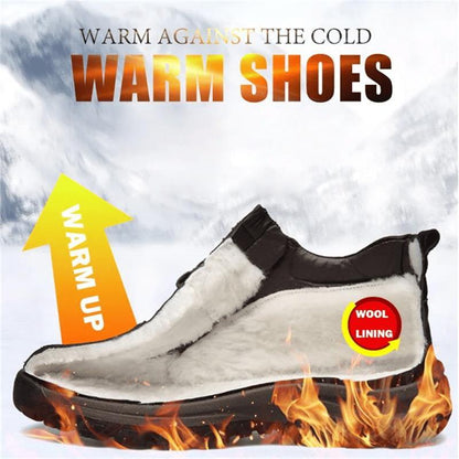 Men's Winter Waterproof Leather Snow Boots