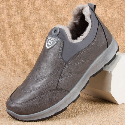 Men's Winter Waterproof Leather Snow Boots