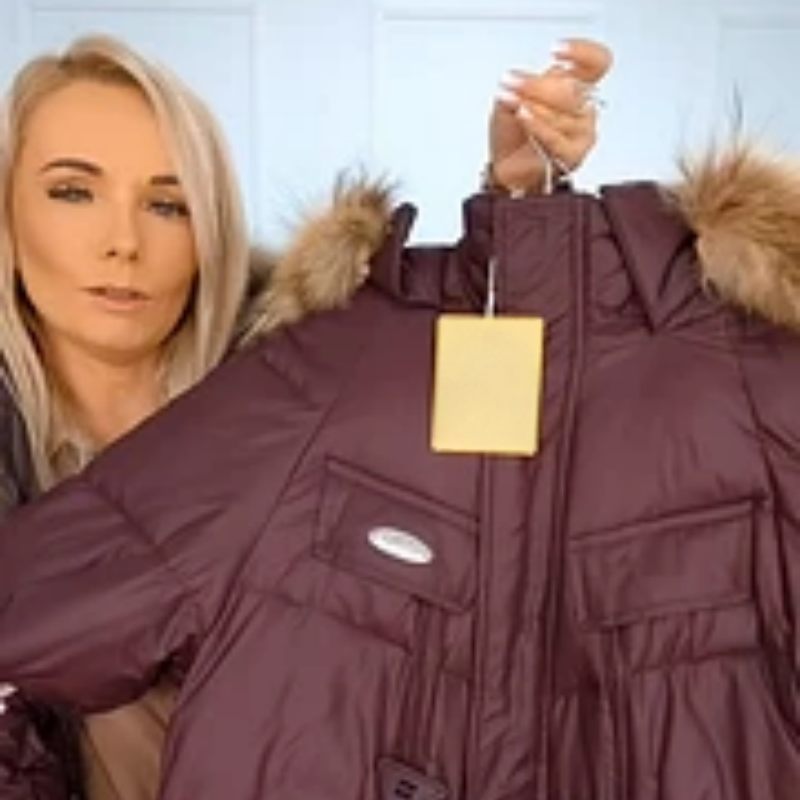 Women's Hooded Mid-Length Puffer Coat