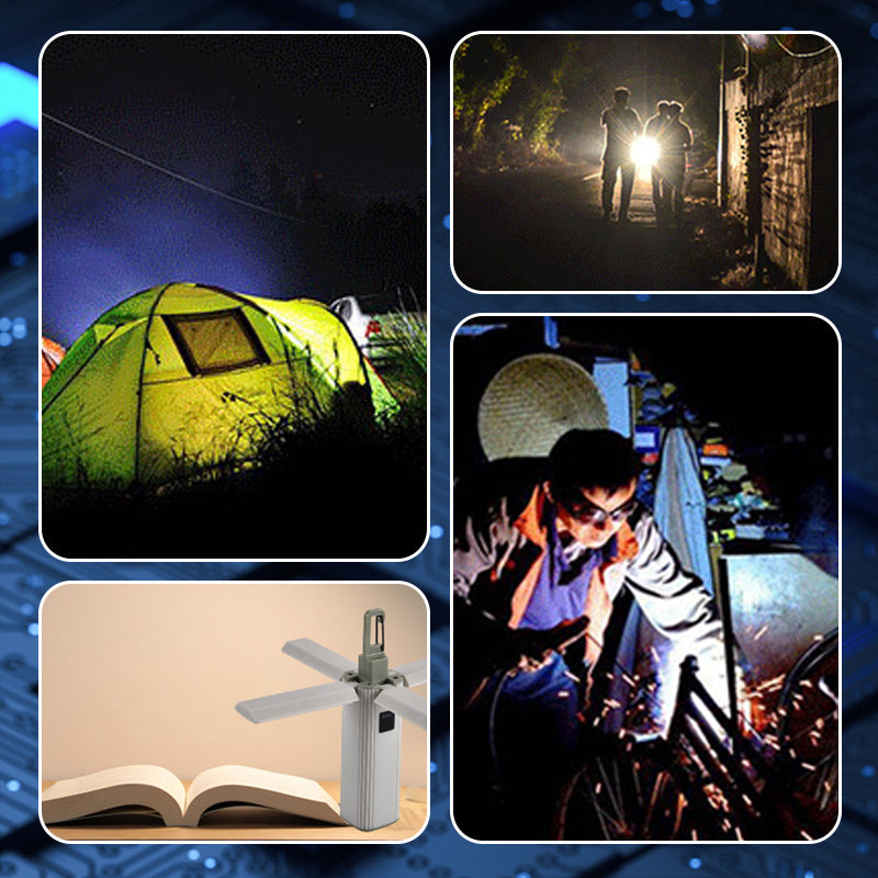 🔥Black Friday Sale🔦✨【2-in-1 Foldable Work Light with Power Bank】✨ -⚡USB Rechargeable COB Lamp for Camping & Emergencies